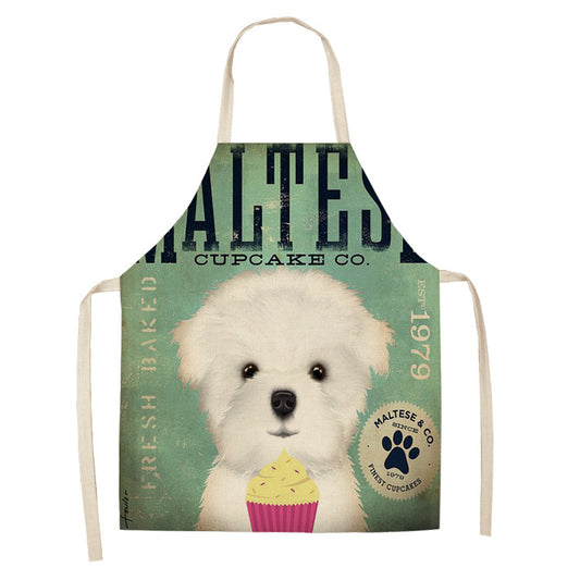 Cotton and Linen Dog Apron