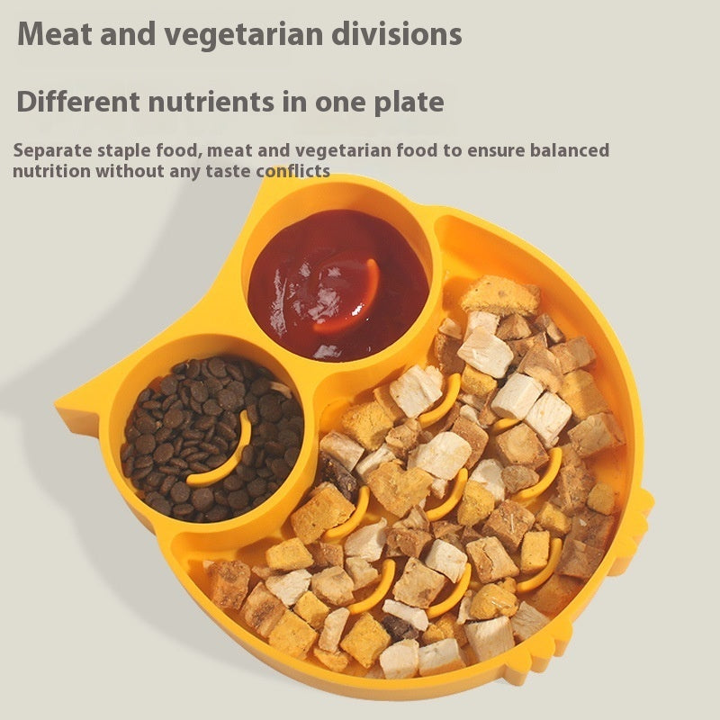 Silicone Dog Slow Food Bowl