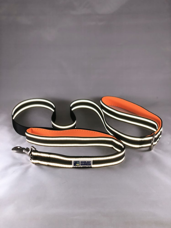 Headlight Harness Double Handle Reflective Leash