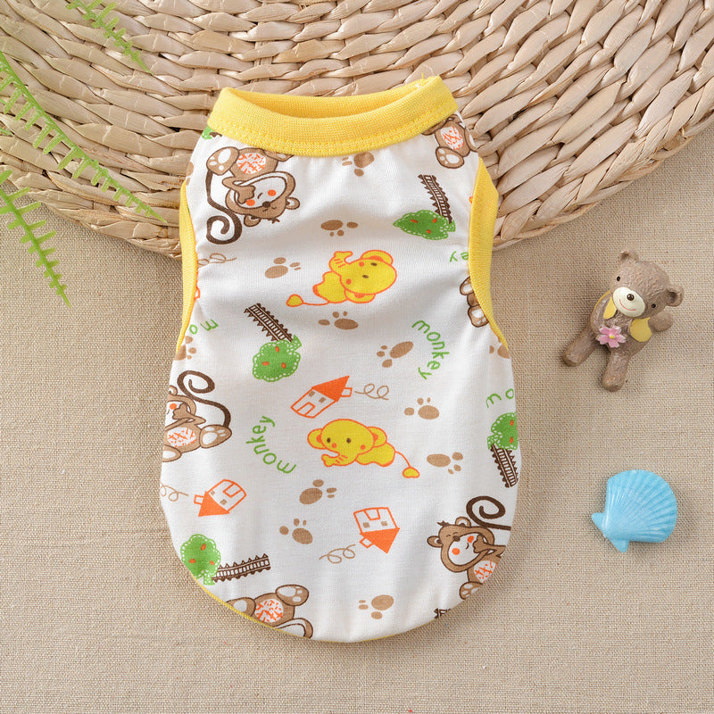Floral Teddy Vest for Dogs