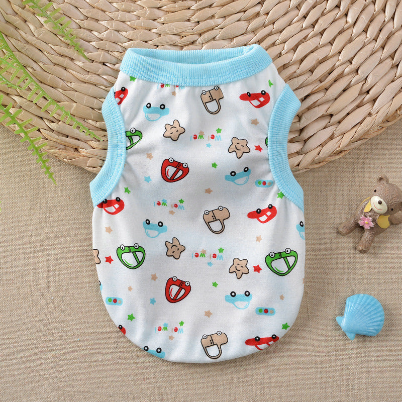 Floral Teddy Vest for Dogs