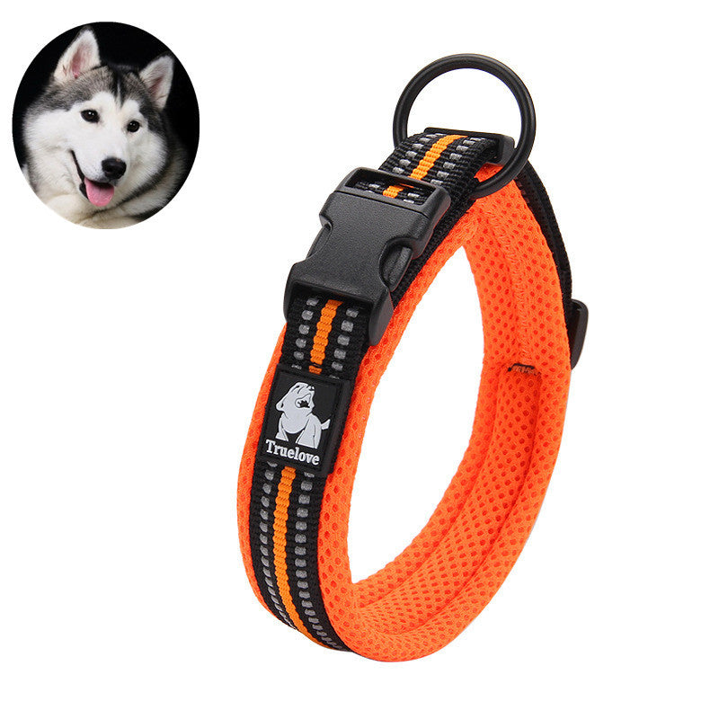 Reflective Nylon Sandwich Breathable Mesh Collar