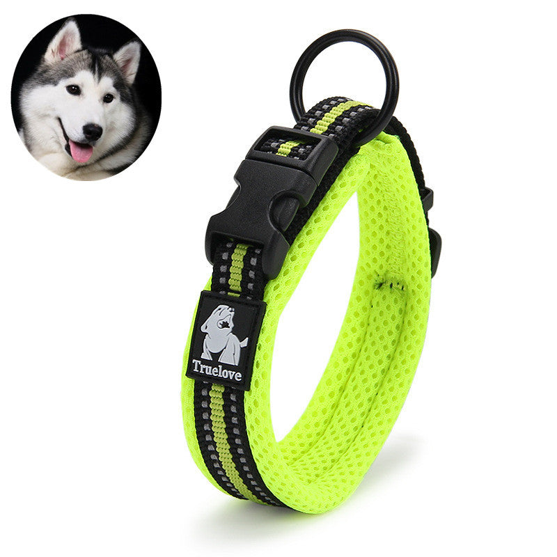 Reflective Nylon Sandwich Breathable Mesh Collar