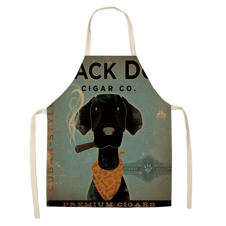 Cotton and Linen Dog Apron