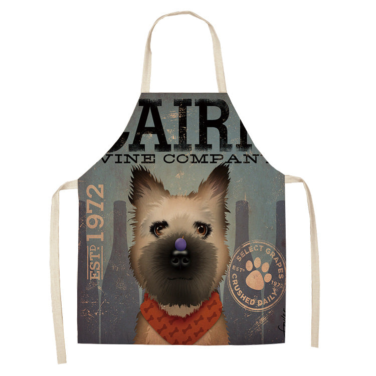 Cotton and Linen Dog Apron