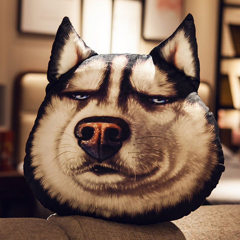 Husky Head Pillow