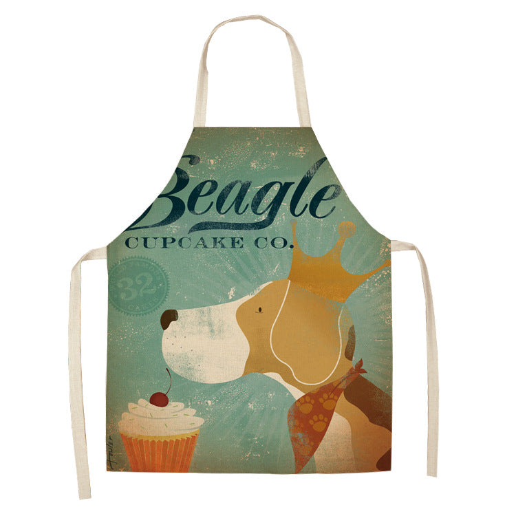 Cotton and Linen Dog Apron