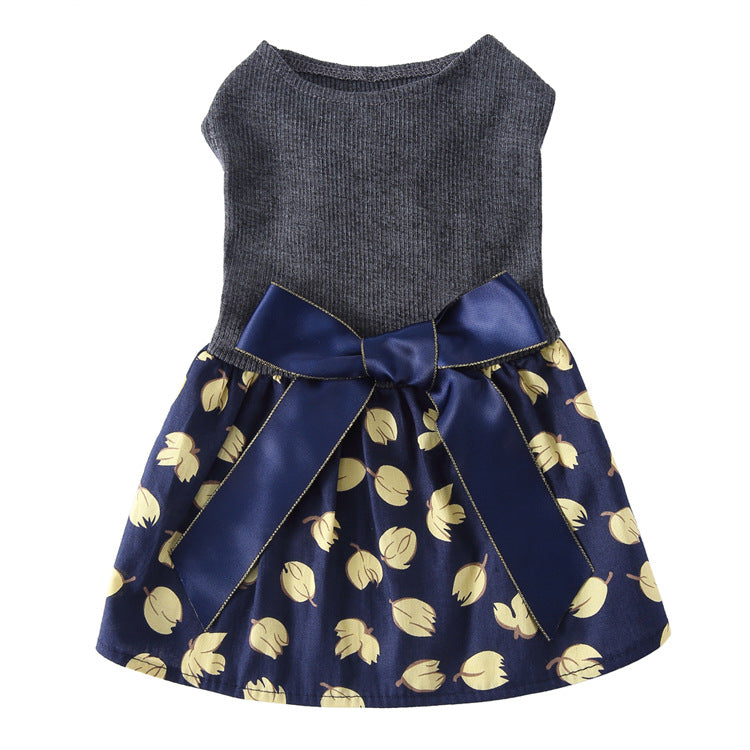 Fashion Simple Print Skirt for Dogs