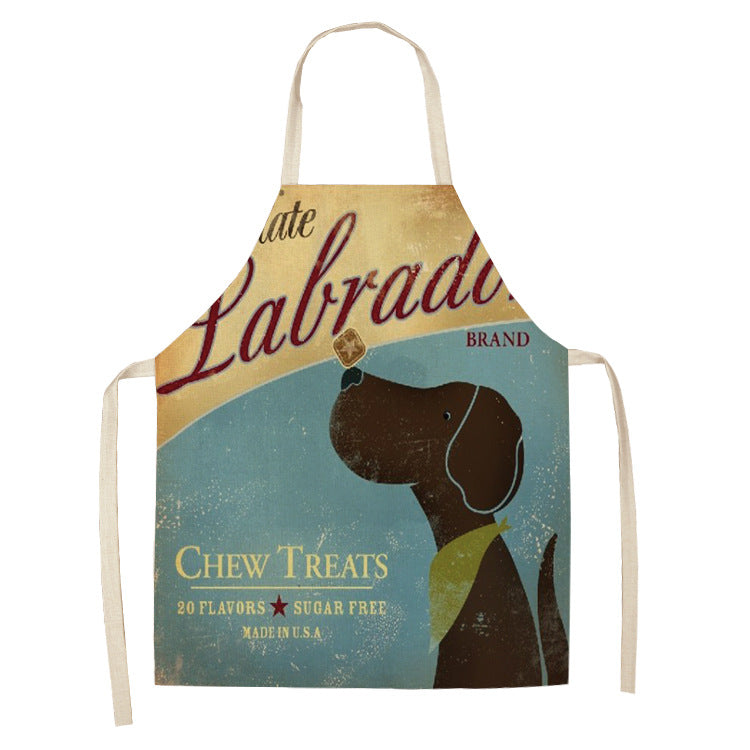 Cotton and Linen Dog Apron