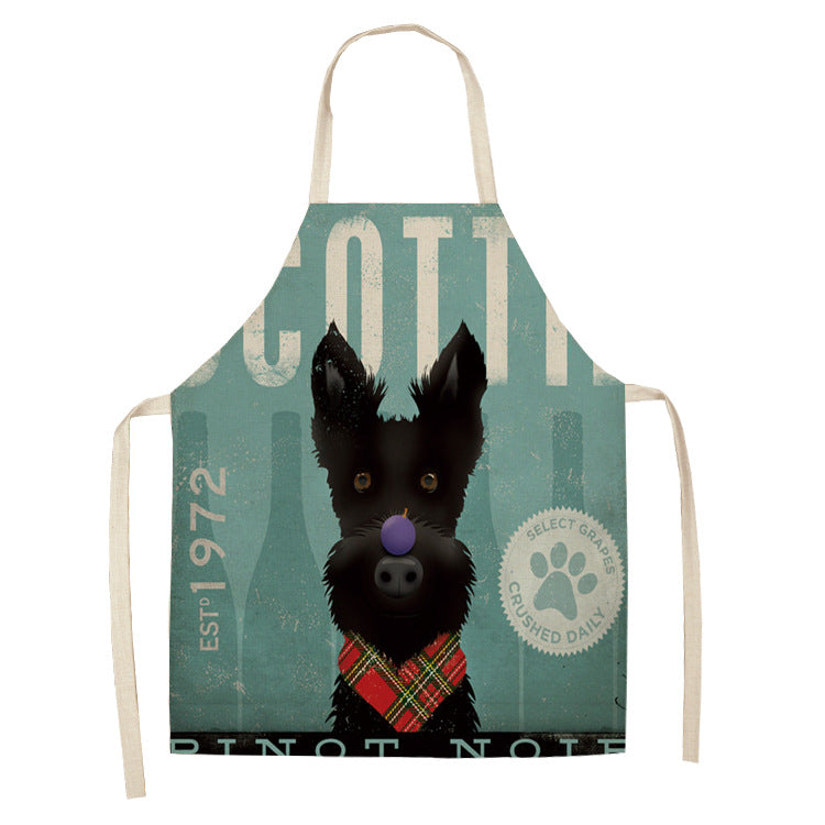 Cotton and Linen Dog Apron