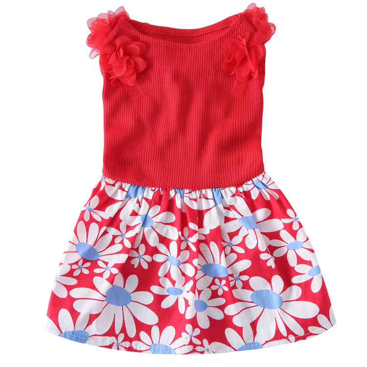 Fashion Simple Print Skirt for Dogs