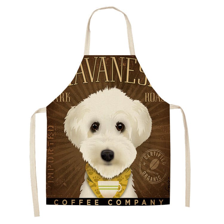 Cotton and Linen Dog Apron