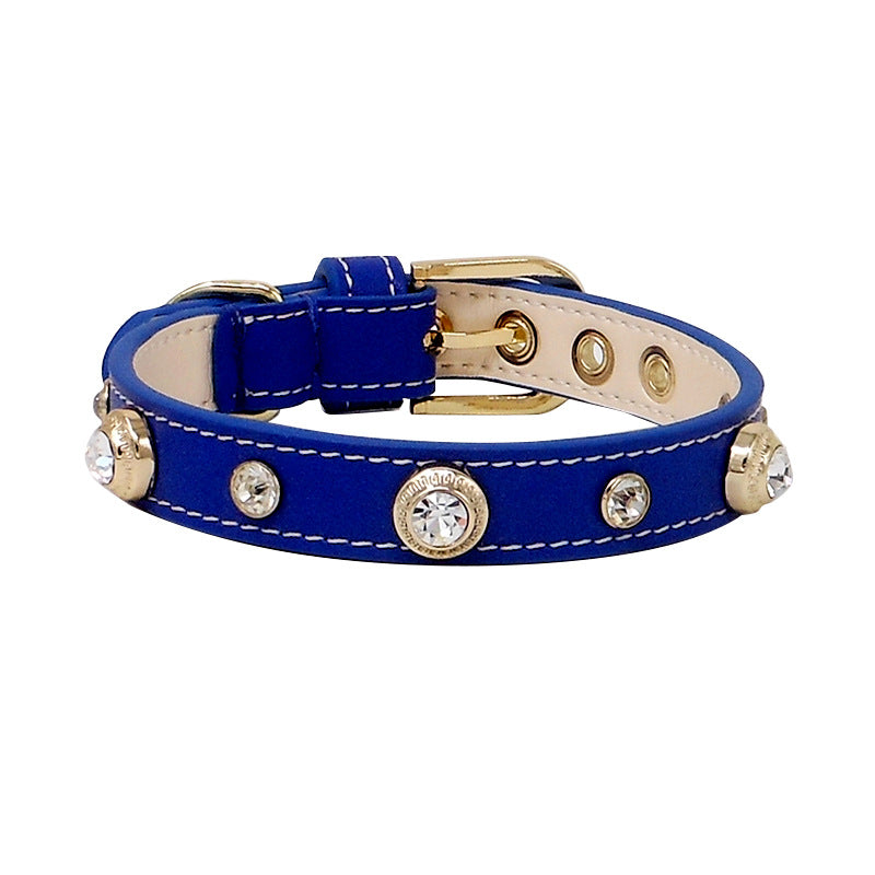 Leather Dog Collar- Multicolor