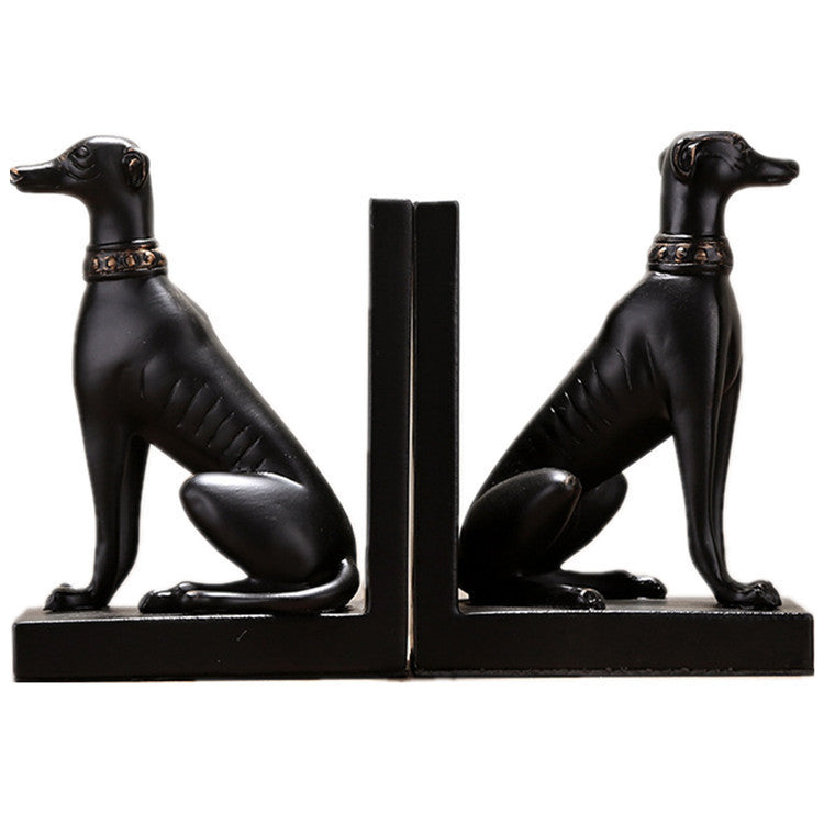 Resin Standing Dog Sitting Book File