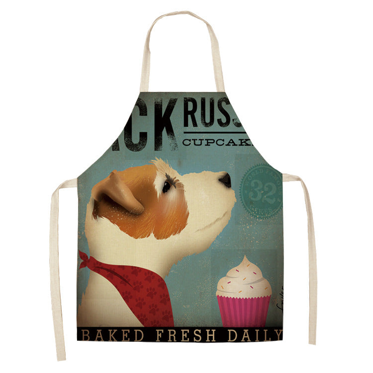 Cotton and Linen Dog Apron