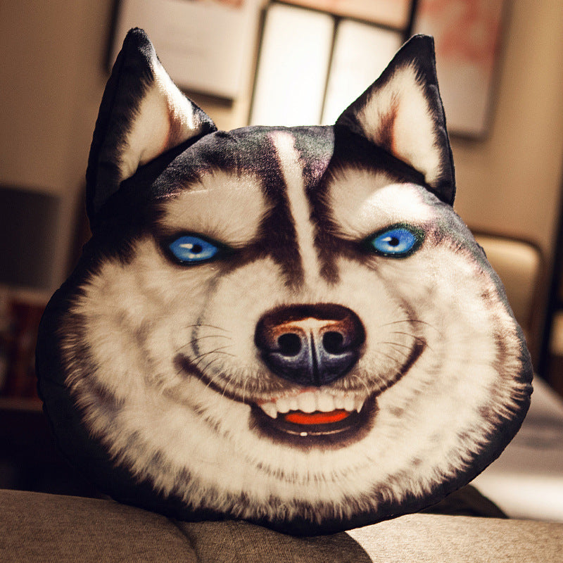 Husky Head Pillow