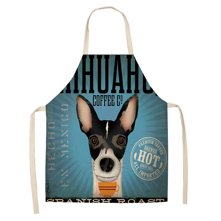Cotton and Linen Dog Apron