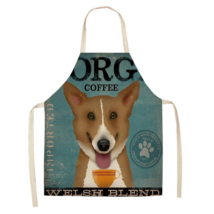 Cotton and Linen Dog Apron