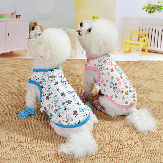 Floral Teddy Vest for Dogs