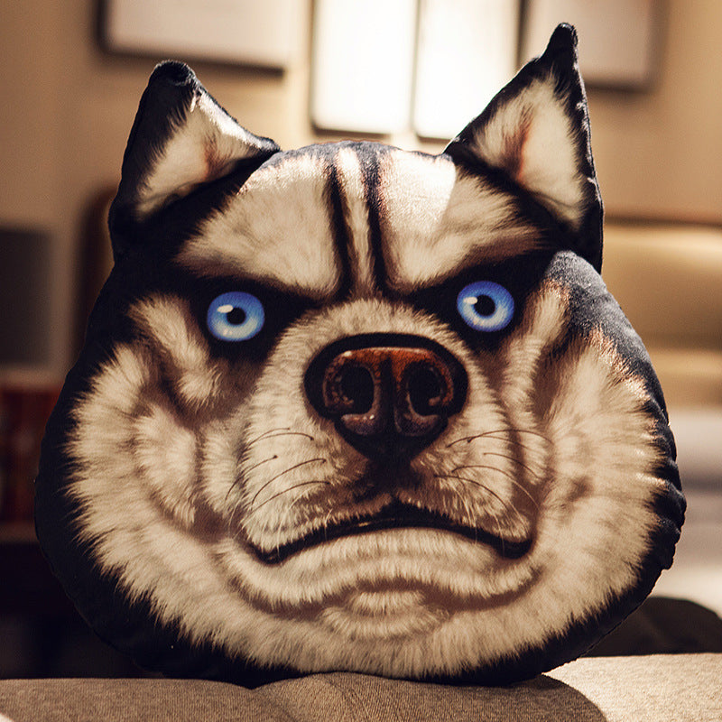 Husky Head Pillow