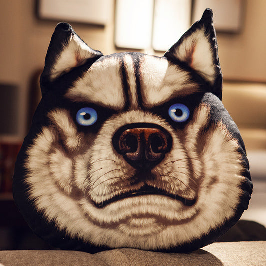 Husky Head Pillow