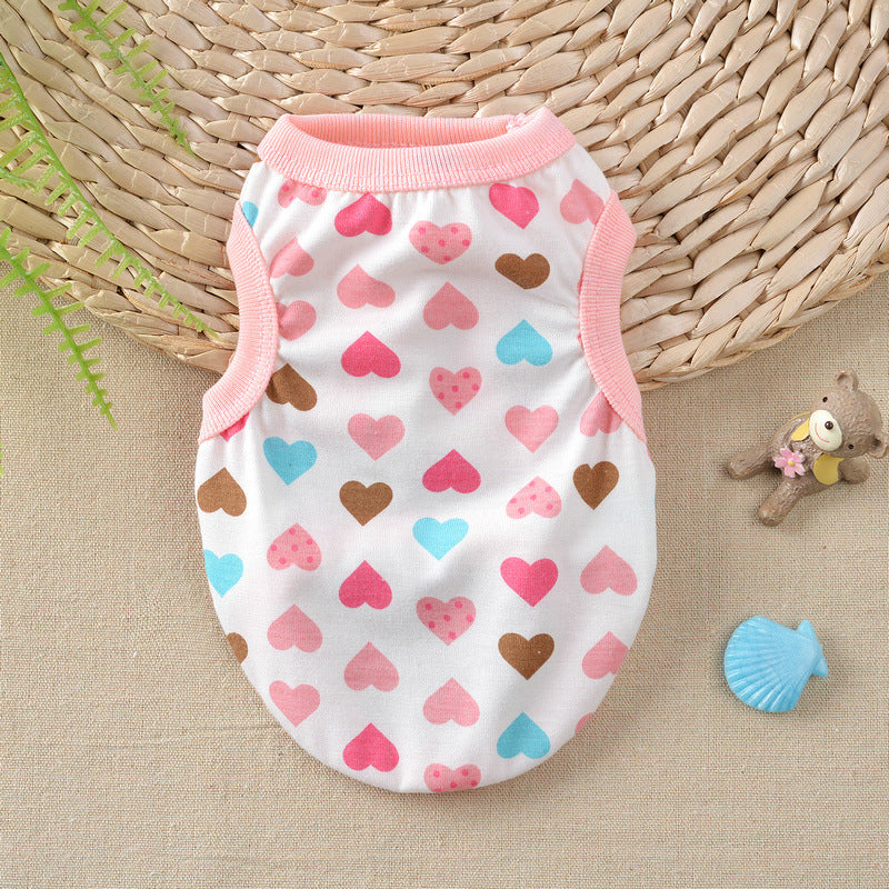 Floral Teddy Vest for Dogs