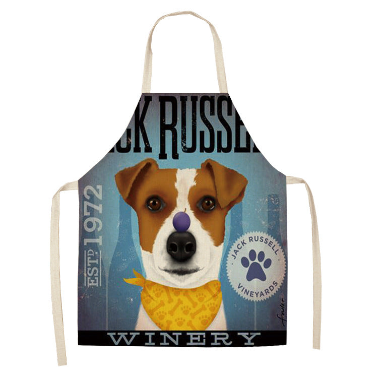 Cotton and Linen Dog Apron