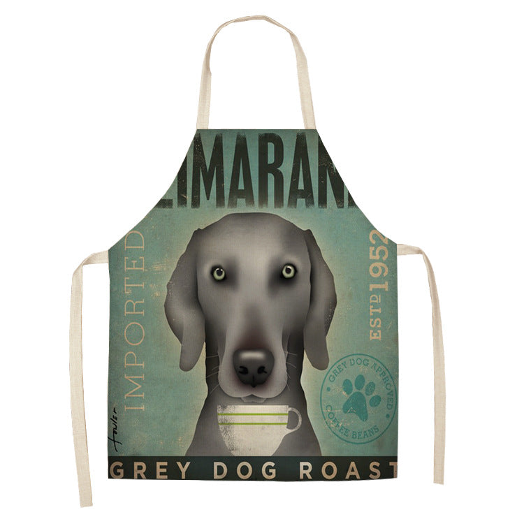 Cotton and Linen Dog Apron
