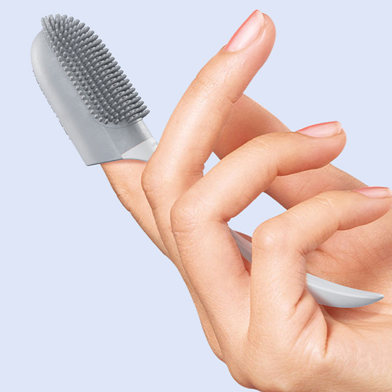 Oral Cleaning Silicone Brush Finger Wrap for Dogs