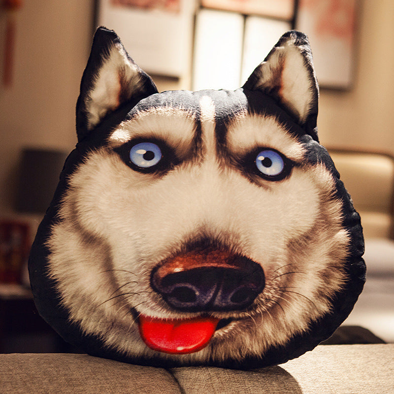 Husky Head Pillow