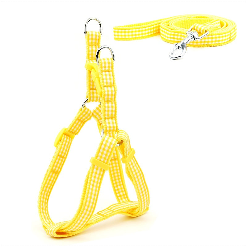 Polka Dot Pet Chest Straps Dog Leash
