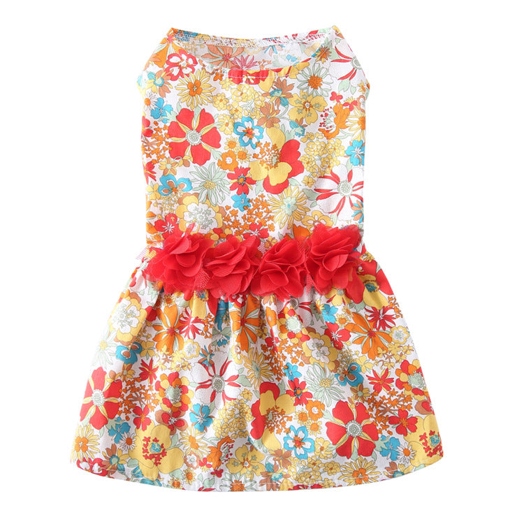 Fashion Simple Print Skirt for Dogs