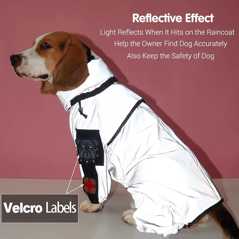 Reflective Waterproof Raincoat Small Medium Large Dog
