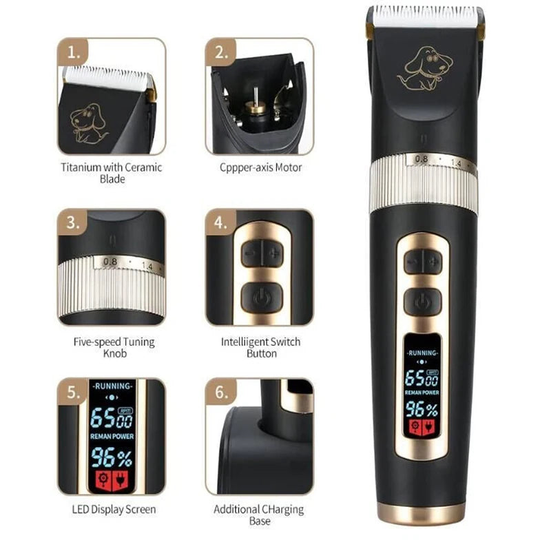 Baorun P9 Professional Pet Dog Hair Trimmer