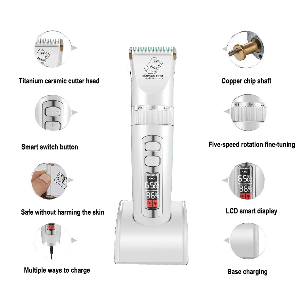 Baorun P9 Professional Pet Dog Hair Trimmer