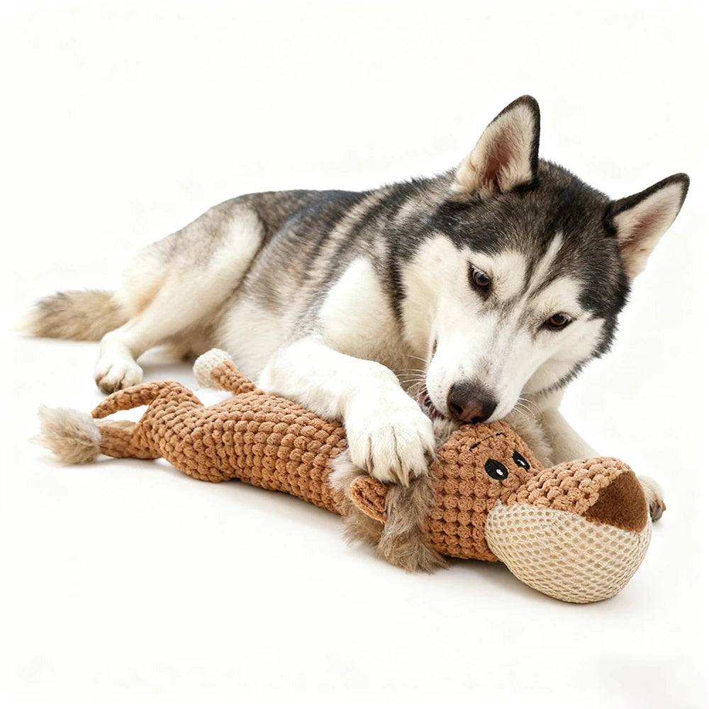 Plush Fleece Squeak Large Dog Toy