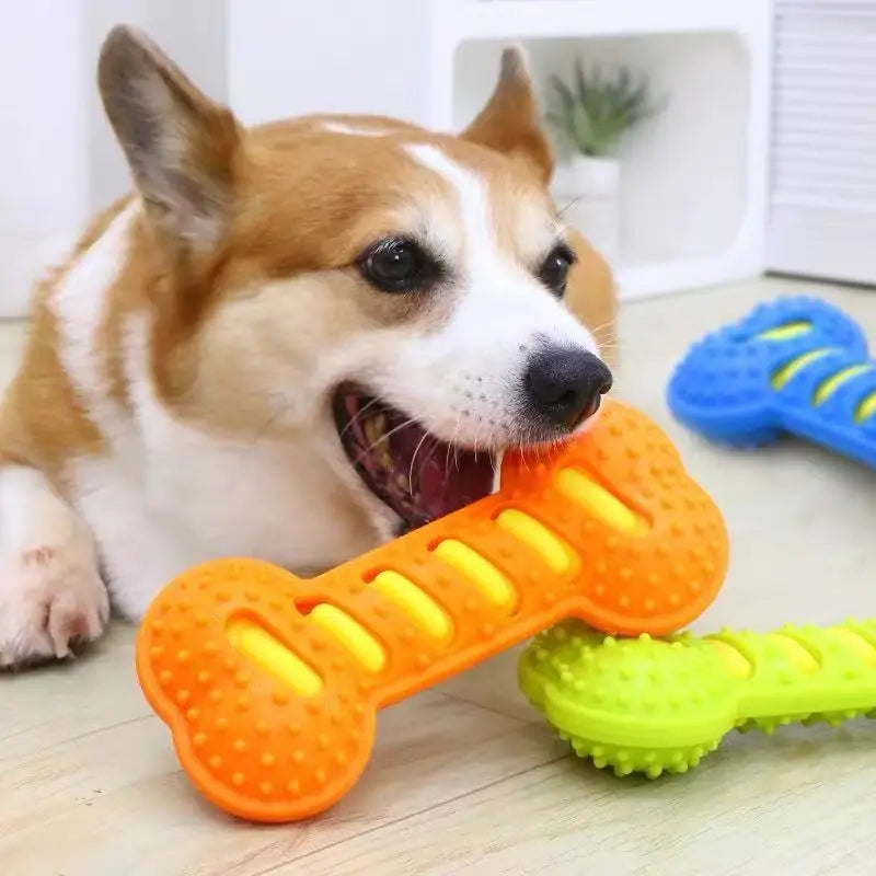 Rubber Chew Bone Dog Toy