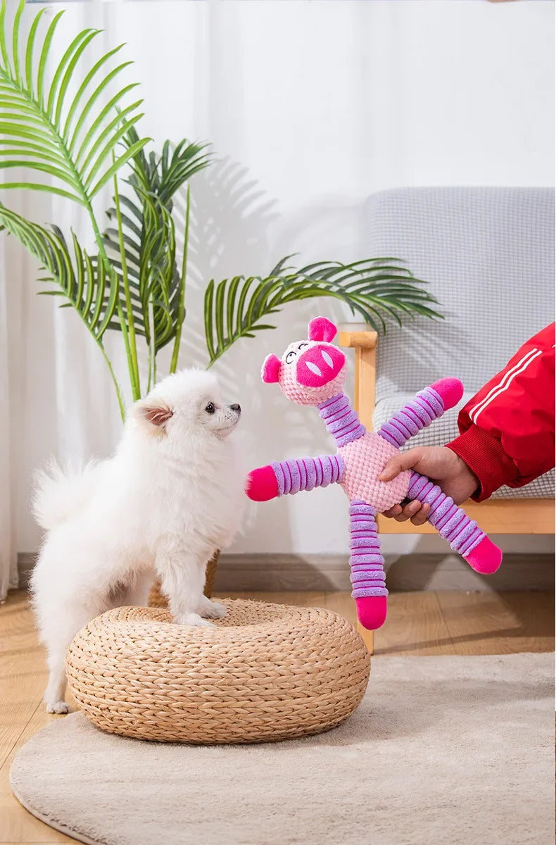 Large Squeaky Animal Soft Plush Dog Chew Toy