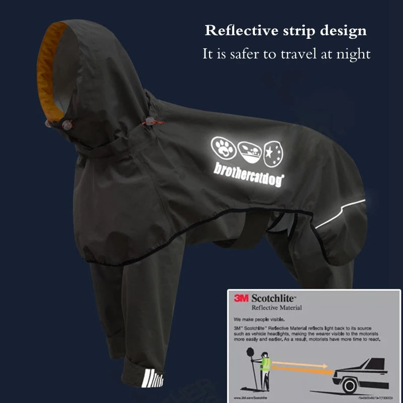 Dog Raincoat For Medium Large Dogs