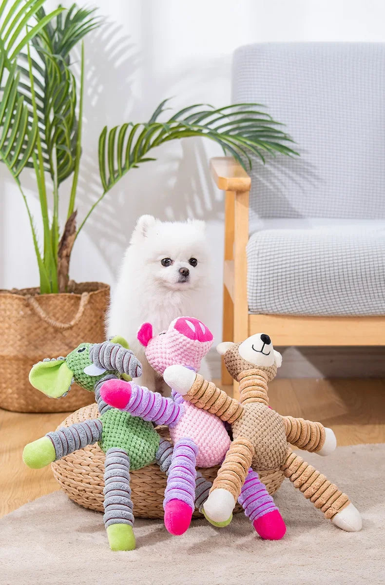 Large Squeaky Animal Soft Plush Dog Chew Toy