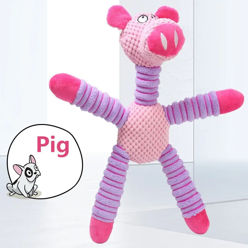 Large Squeaky Animal Soft Plush Dog Chew Toy