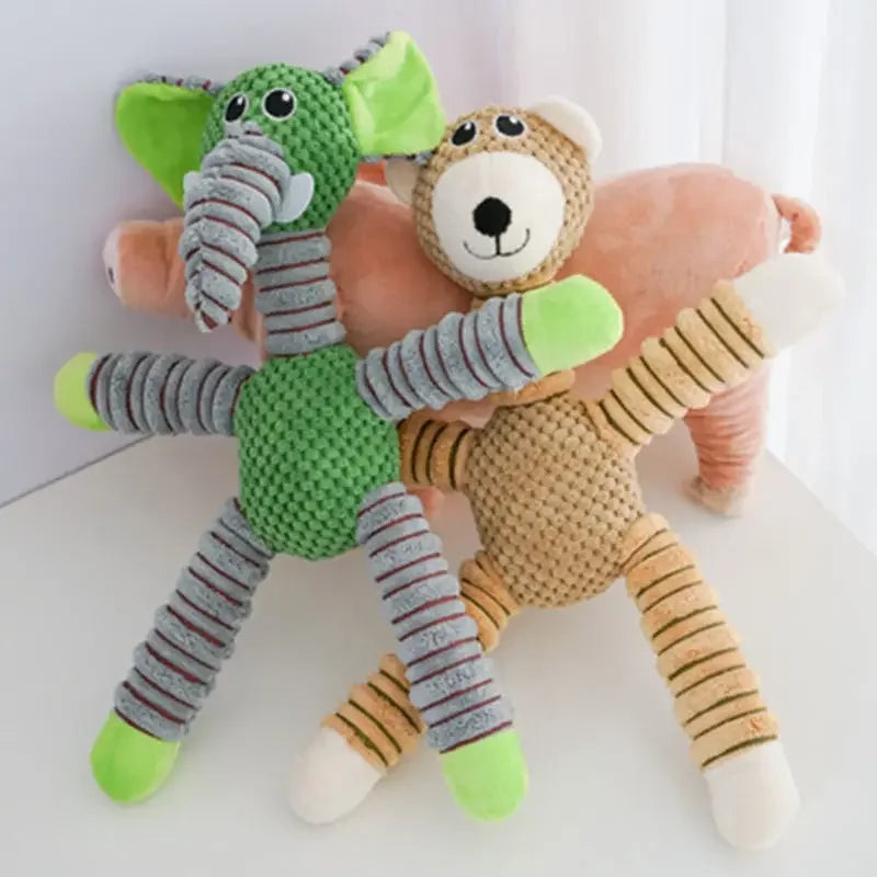 Large Squeaky Animal Soft Plush Dog Chew Toy