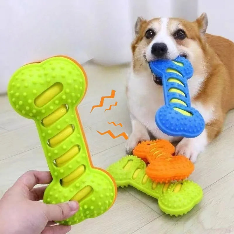 Rubber Chew Bone Dog Toy