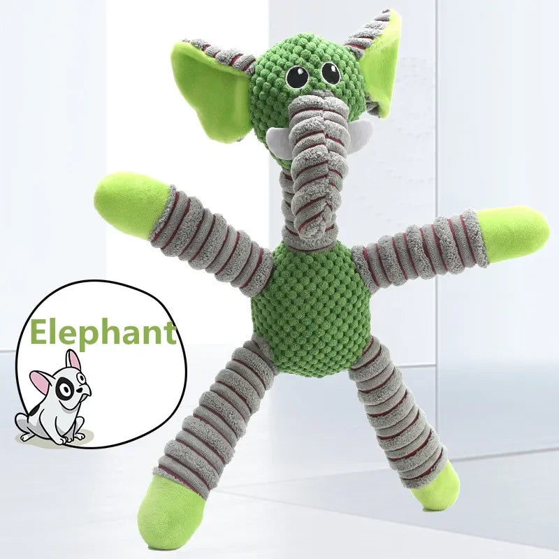 Large Squeaky Animal Soft Plush Dog Chew Toy