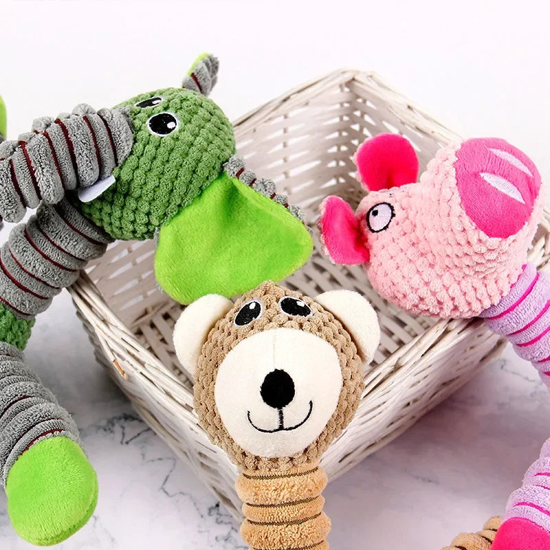 Large Squeaky Animal Soft Plush Dog Chew Toy