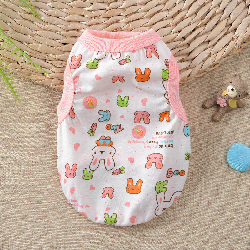 Floral Teddy Vest for Dogs