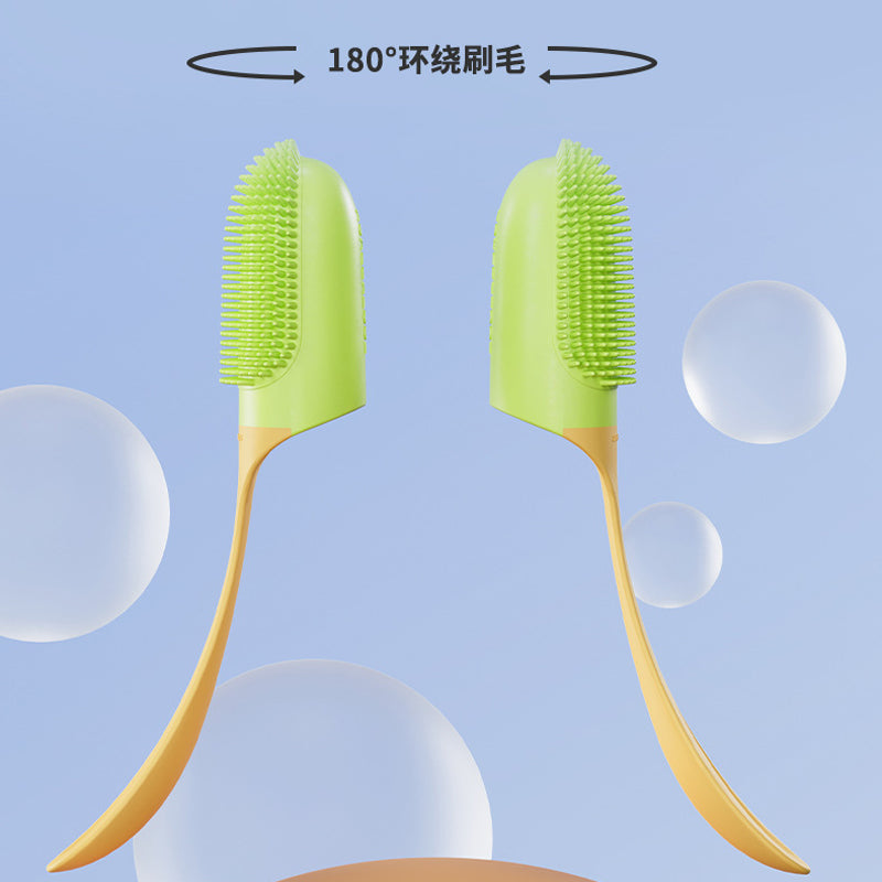 Oral Cleaning Silicone Brush Finger Wrap for Dogs