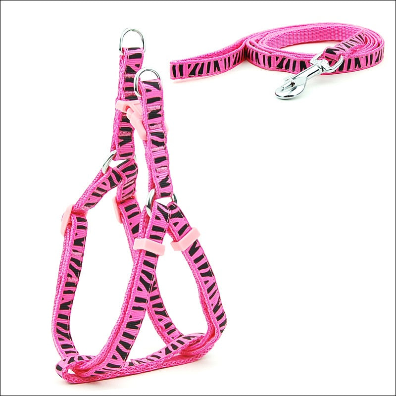 Polka Dot Pet Chest Straps Dog Leash