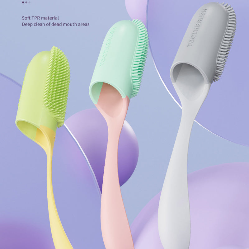 Oral Cleaning Silicone Brush Finger Wrap for Dogs