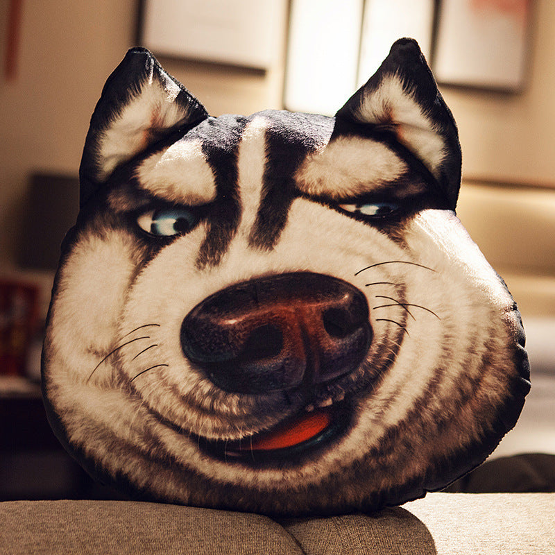 Husky Head Pillow